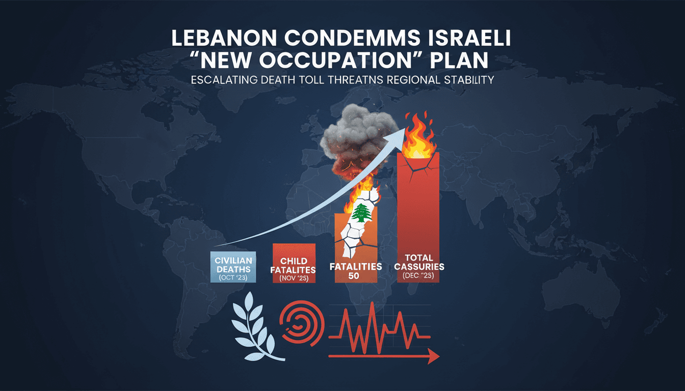 Lebanon Condemns Israeli Plans for New Occupation in Southern Lebanon