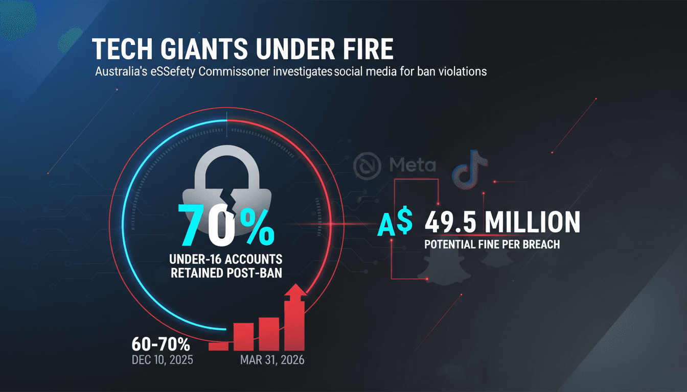 Australia's eSafety Commissioner Investigates Major Social Media Platforms for Under-16 Ban Violations