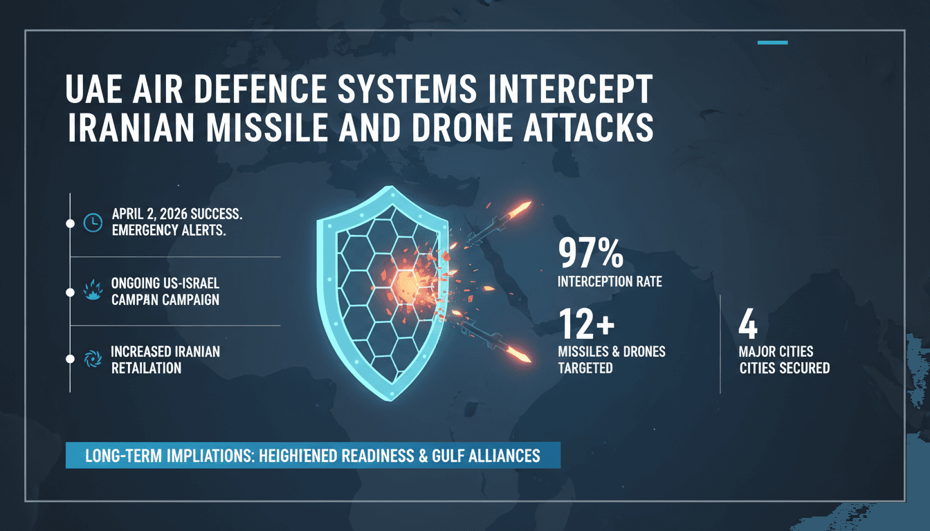 UAE Air Defence Systems Intercept Iranian Missile and Drone Attacks