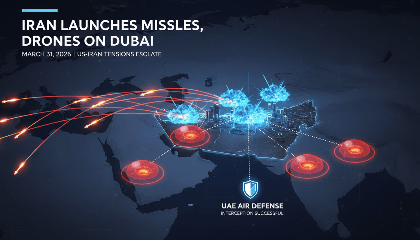 Iran launches missile and drone strikes on Dubai amid US-Iran tensions