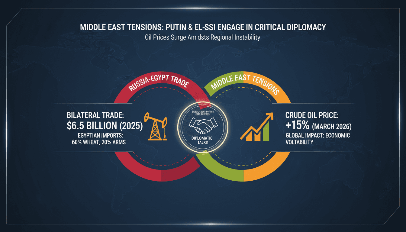Putin and El-Sisi Engage in Diplomatic Talks to Address Middle East Tensions