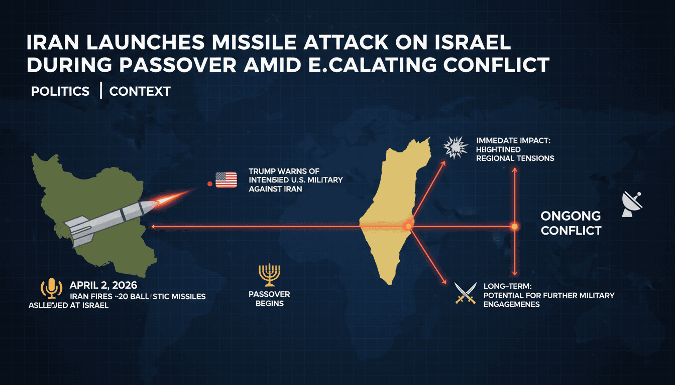 Iran Launches Missile Attack on Israel During Passover Amid Escalating Conflict