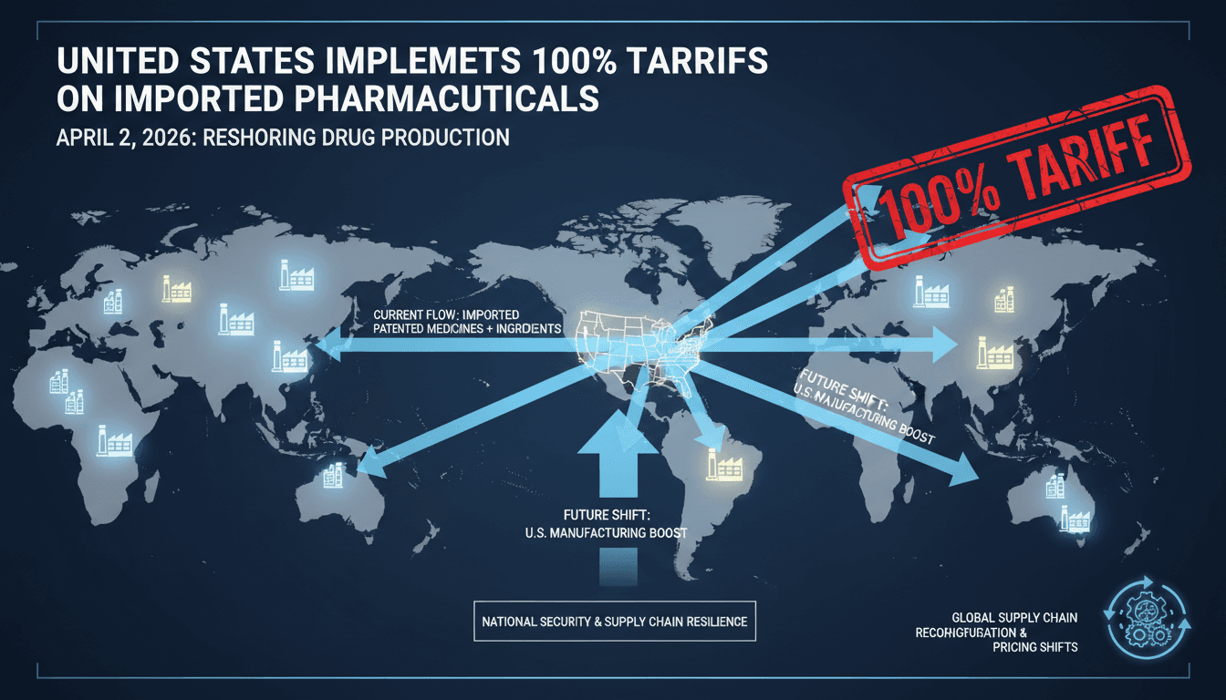 United States Implements 100% Tariffs on Imported Patented Pharmaceuticals