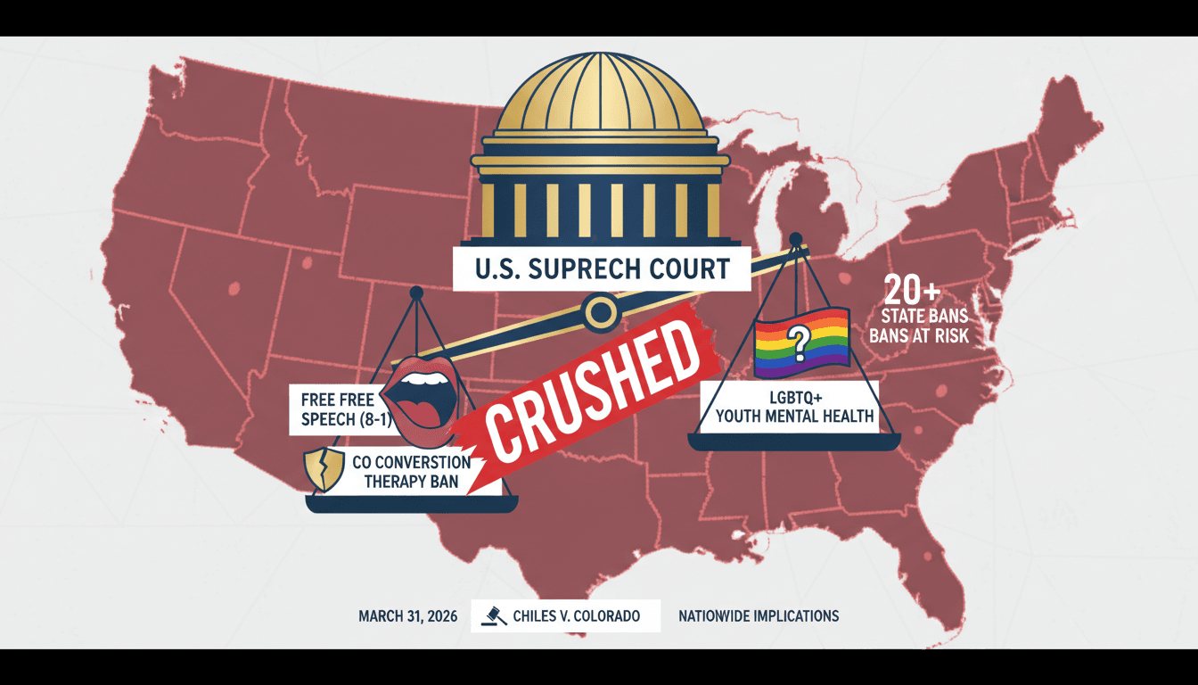 U.S. Supreme Court Rules Colorado's Conversion Therapy Ban Violates First Amendment Rights
