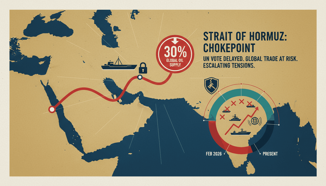UN Security Council Delays Vote on Bahrain's Resolution for Strait of Hormuz Security