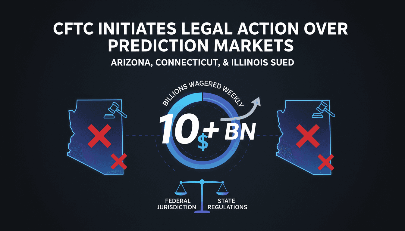 CFTC Initiates Legal Action Against Arizona, Connecticut, and Illinois Over Prediction Market Regulations