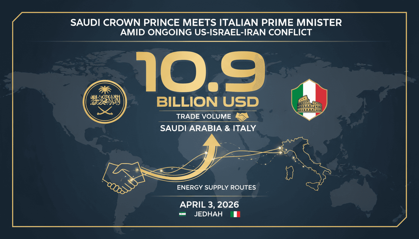 Saudi Crown Prince Meets Italian Prime Minister Amid Ongoing US-Israel-Iran Conflict