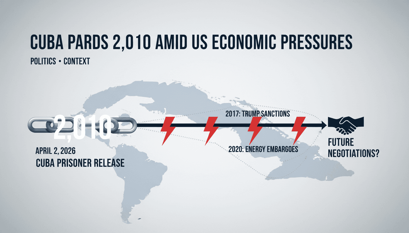 Cuba Pardons 2,010 Prisoners Amid US Economic Pressures