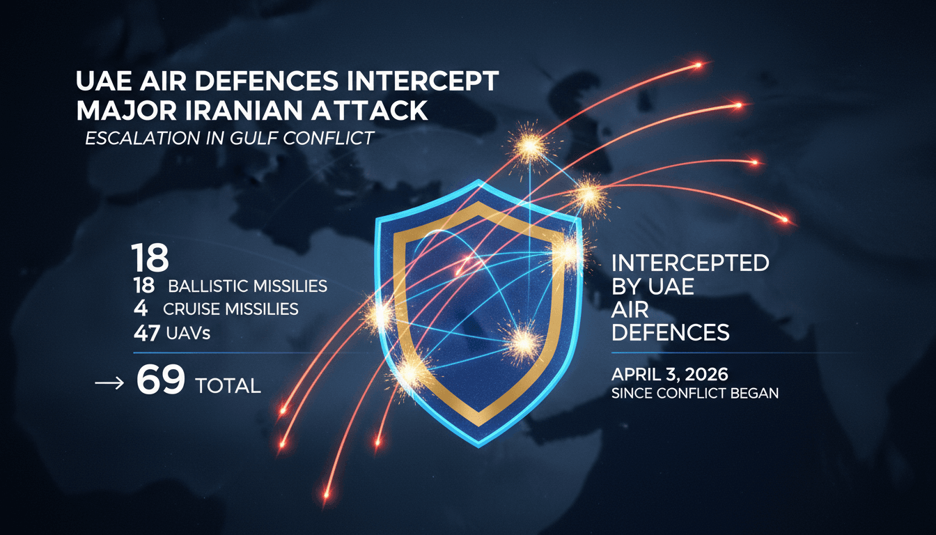 UAE Air Defences Intercept Major Iranian Missile and Drone Attack