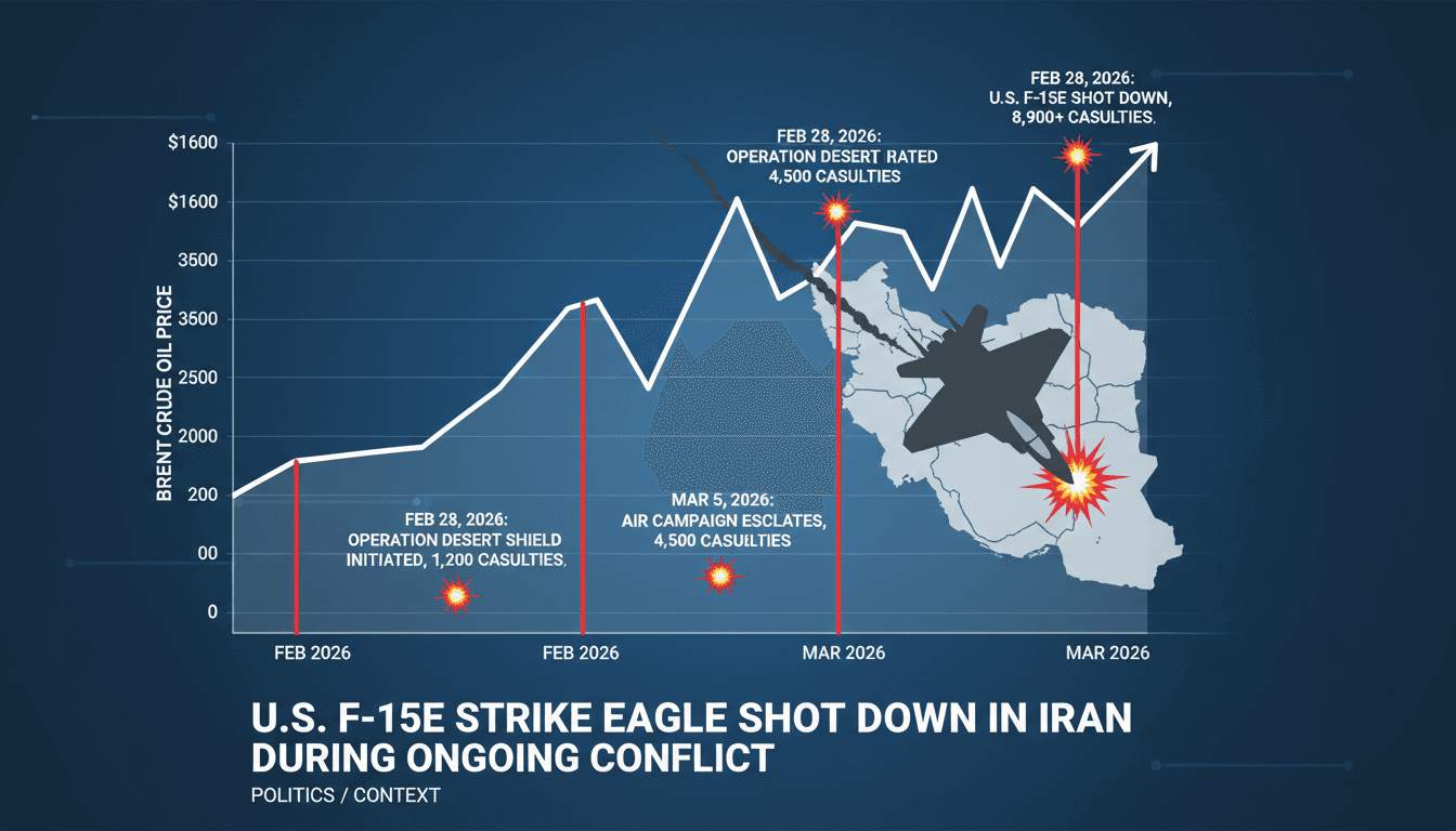 U.S. F-15E Strike Eagle Shot Down in Iran During Ongoing Conflict