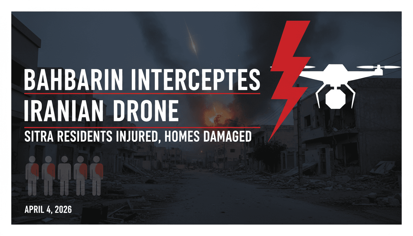 Bahrain intercepts Iranian drone over Sitra residential area