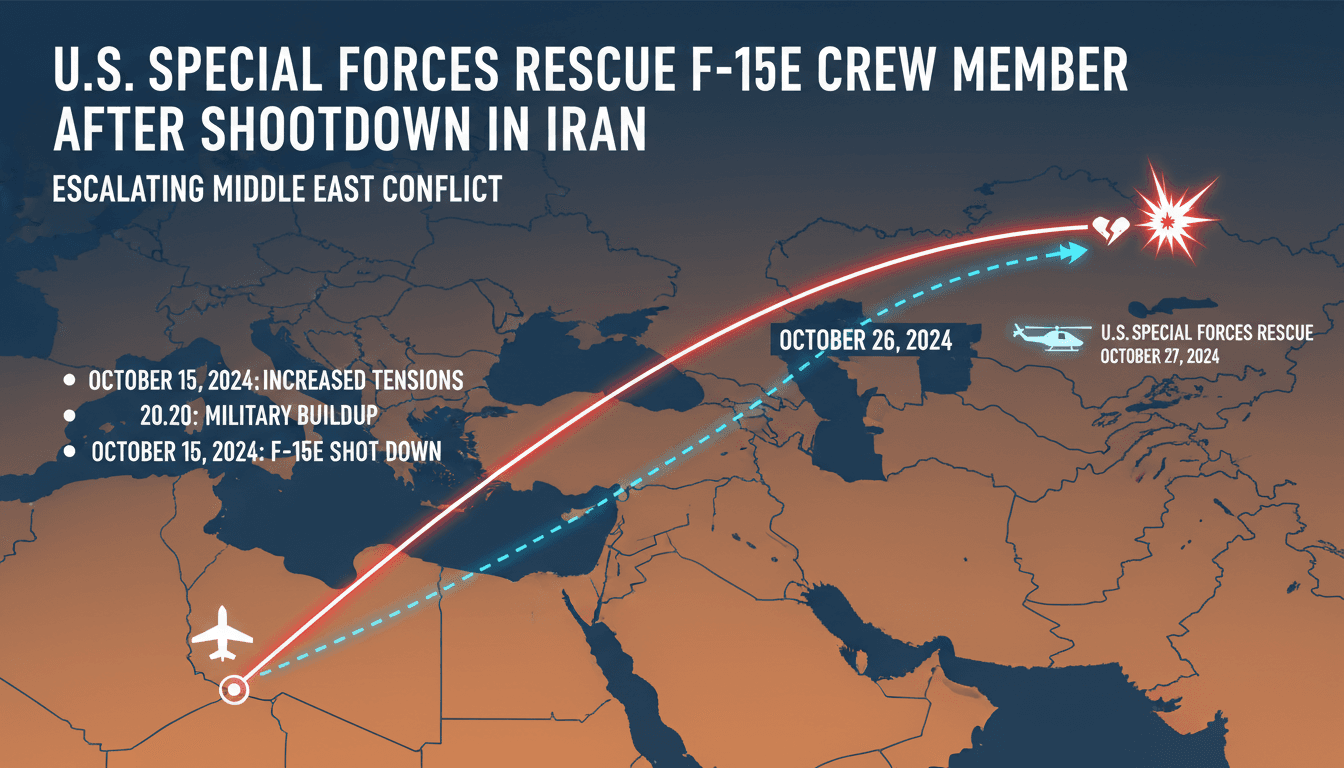 U.S. Special Forces Rescue F-15E Crew Member After Shootdown in Iran