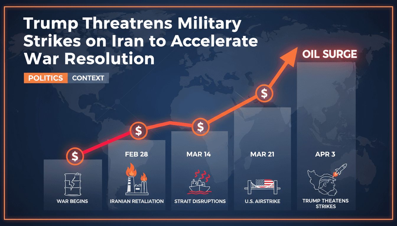 Trump Threatens Military Strikes on Iran to Accelerate War Resolution