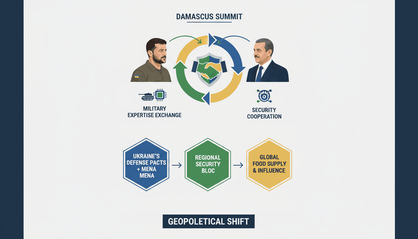 Zelensky and al-Sharaa Agree on Military Expertise Exchange in Damascus Summit