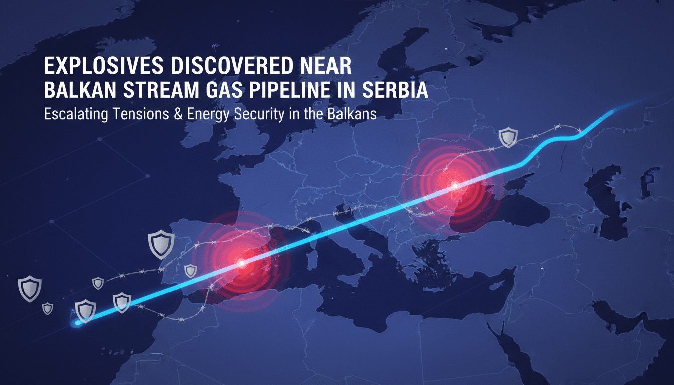 Explosives Discovered Near Balkan Stream Gas Pipeline in Serbia