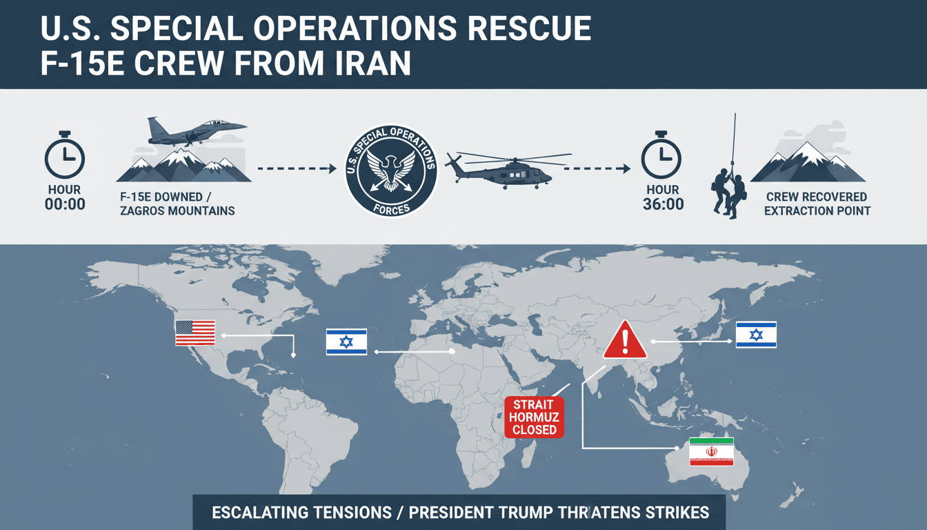 U.S. Special Operations Successfully Rescue F-15E Crew from Iran's Zagros Mountains
