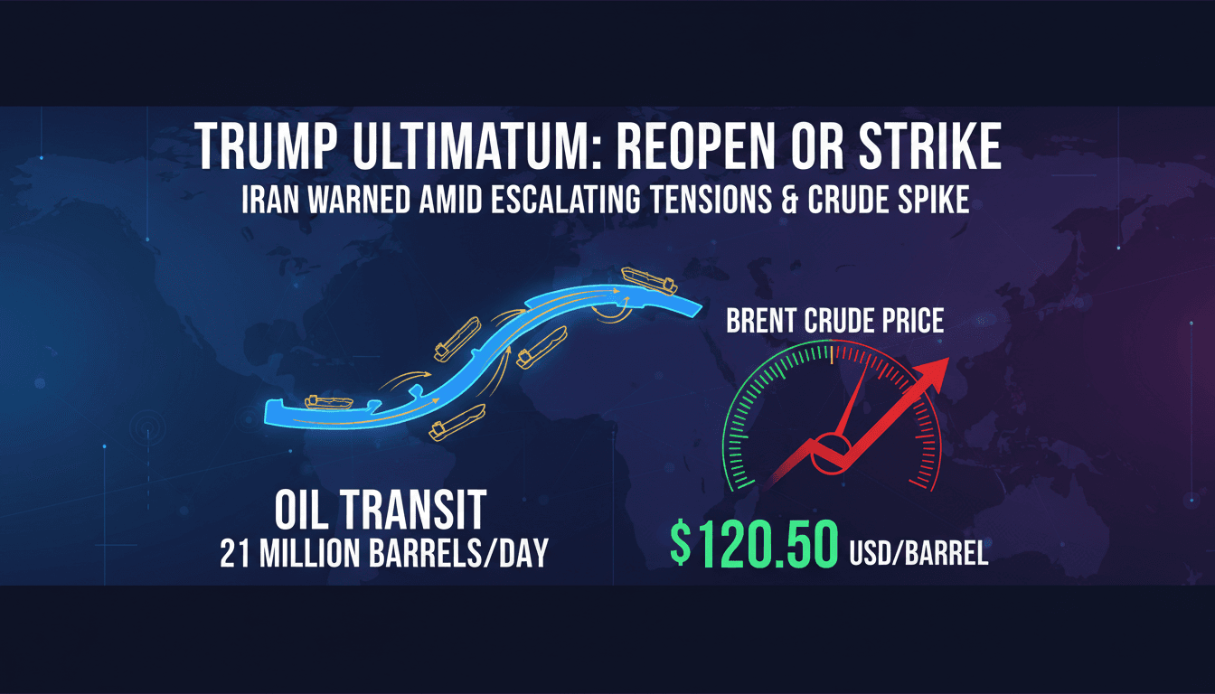Trump Issues Ultimatum to Iran Over Strait of Hormuz Closure