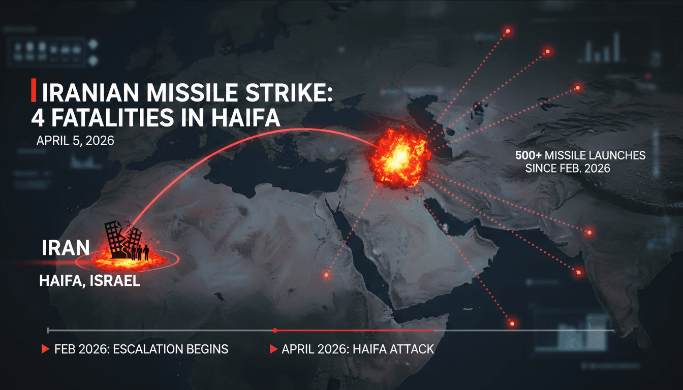 Iranian Missile Strike in Haifa Results in Four Fatalities