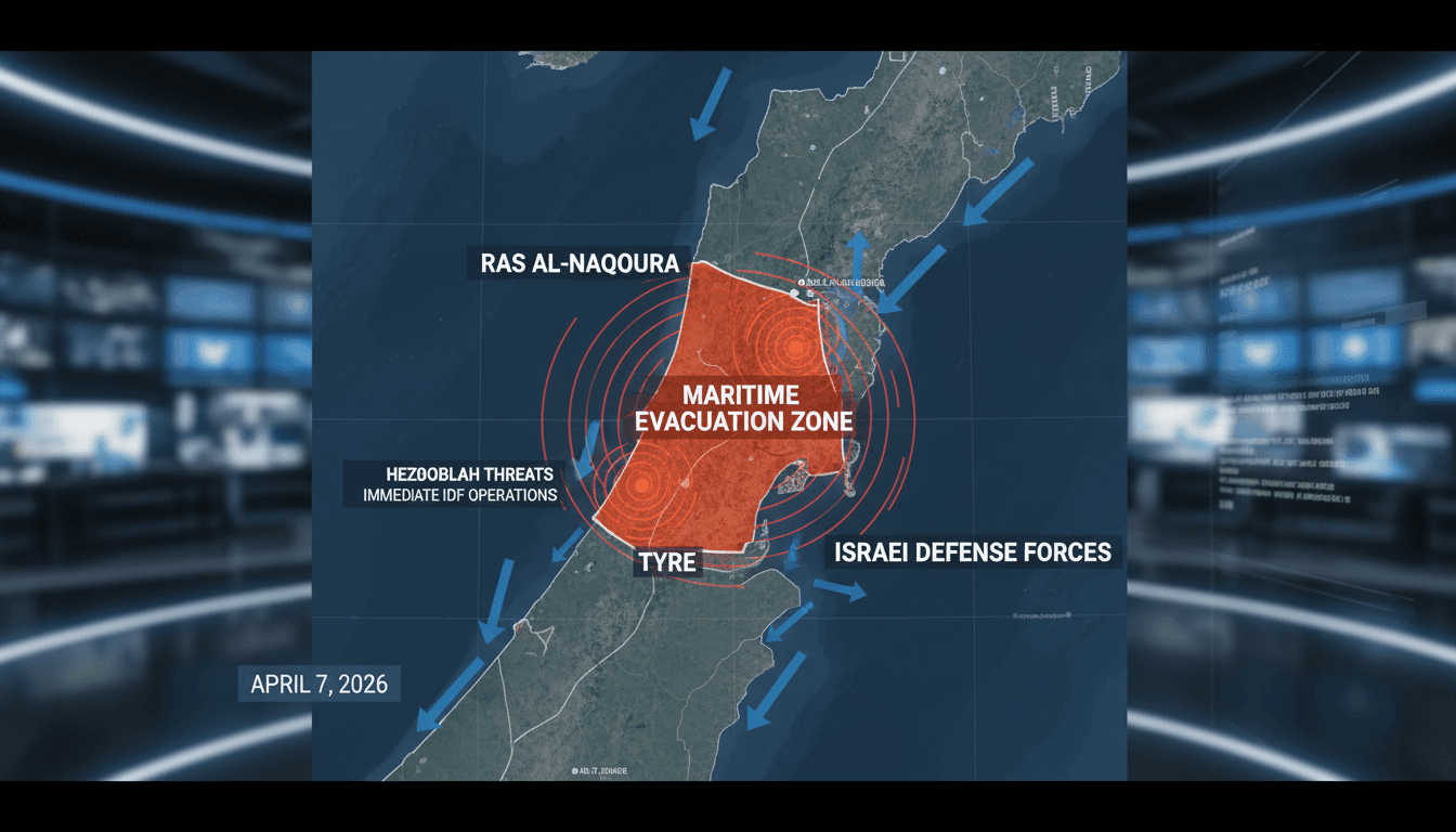 Israeli Defense Forces Warn of Maritime Evacuation Due to Hezbollah Threats