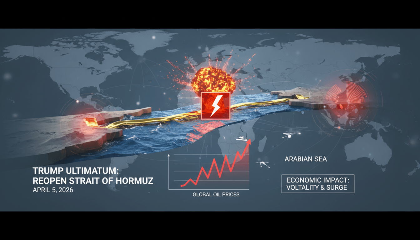 Trump Issues Ultimatum to Iran Demanding Reopening of Strait of Hormuz Amid Ongoing Conflict