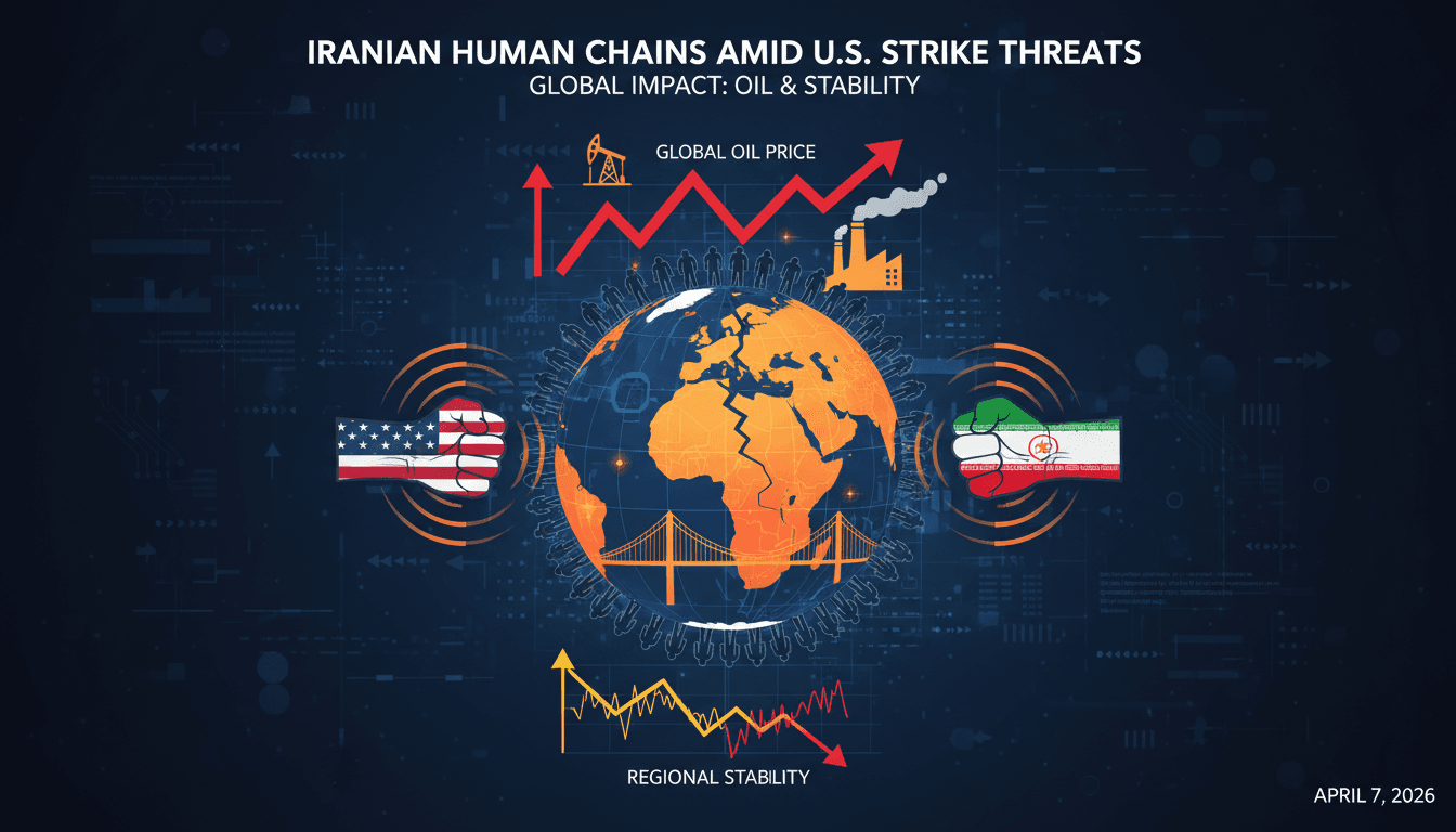 Iranians form human chains around critical infrastructure amid U.S. strike threats