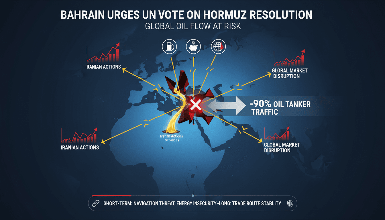 Bahrain Urges Immediate UN Security Council Vote on Strait of Hormuz Resolution