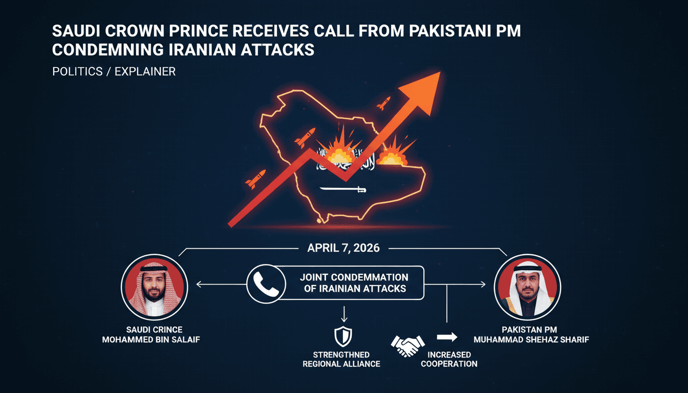 Saudi Crown Prince Receives Call from Pakistani PM Condemning Iranian Attacks