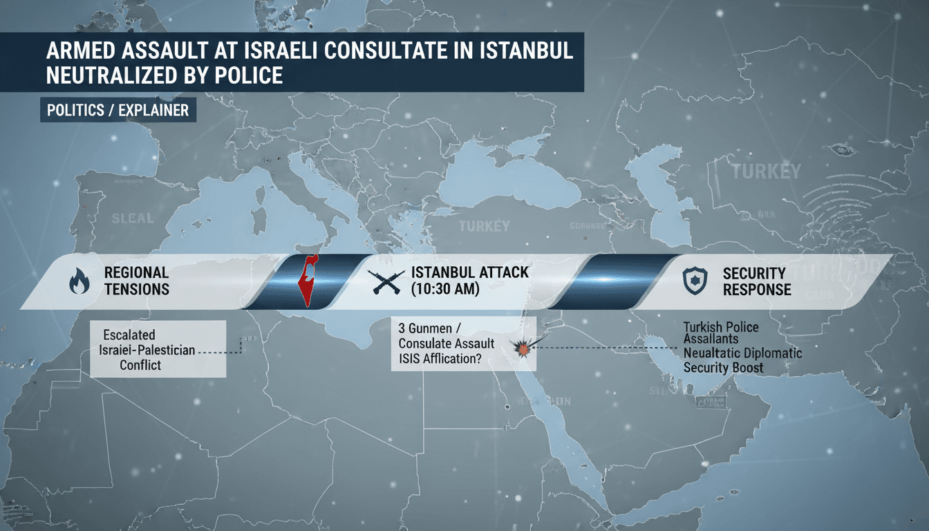 Armed Assault at Israeli Consulate in Istanbul Neutralized by Police