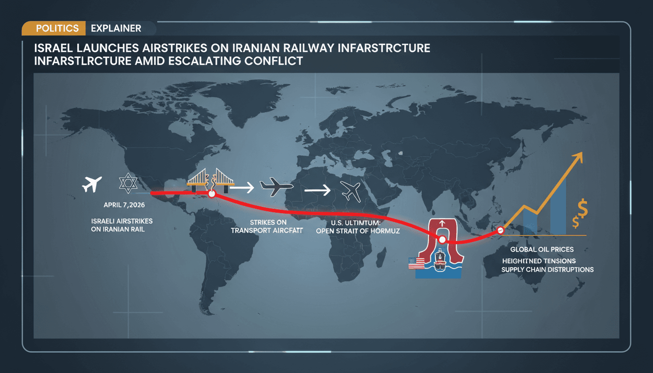Israel Launches Airstrikes on Iranian Railway Infrastructure Amid Escalating Conflict