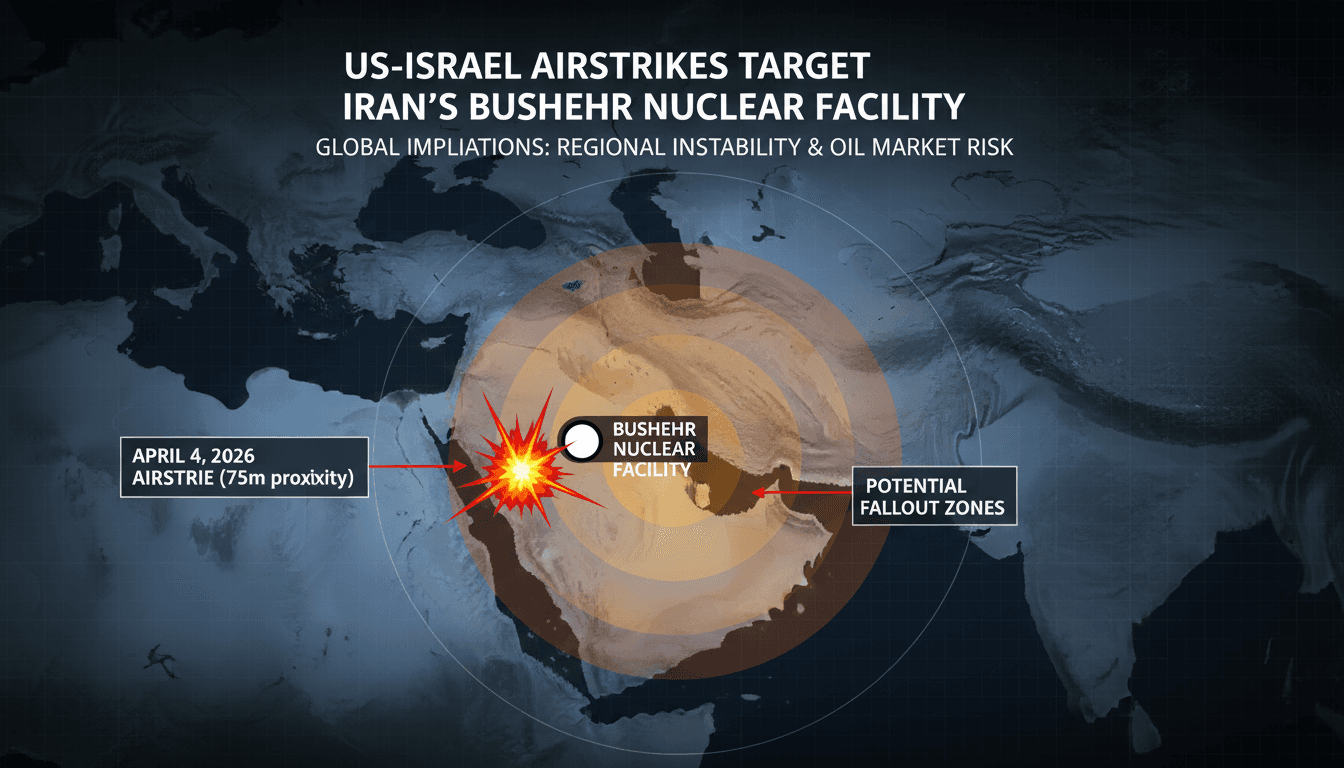 US-Israel Airstrikes Target Iran's Bushehr Nuclear Facility