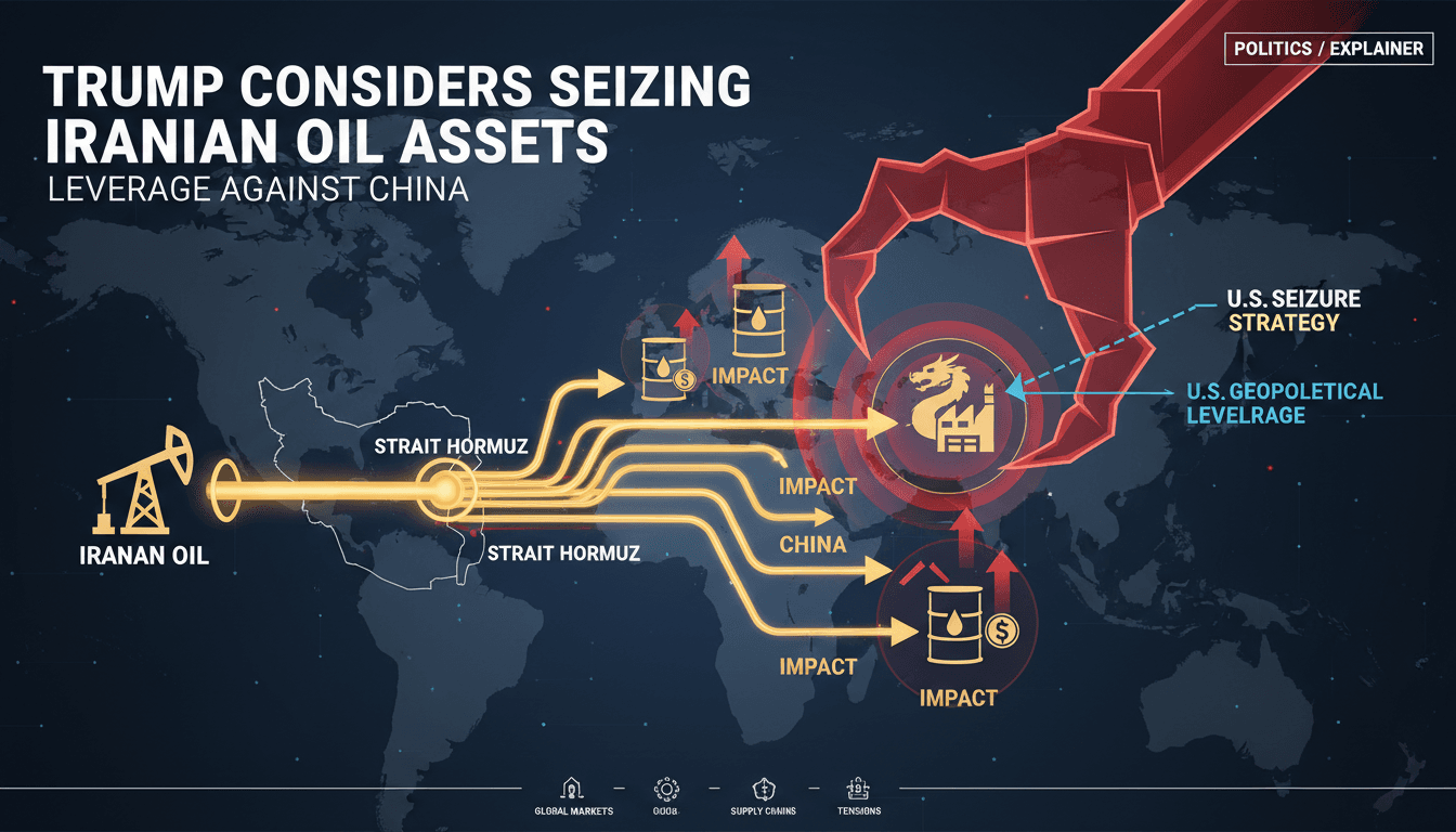 Trump Considers Seizing Iranian Oil Assets for Leverage Against China Amid Ongoing Conflict