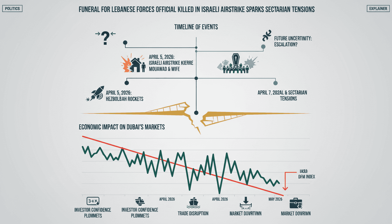 Funeral for Lebanese Forces Official Killed in Israeli Airstrike Sparks Sectarian Tensions