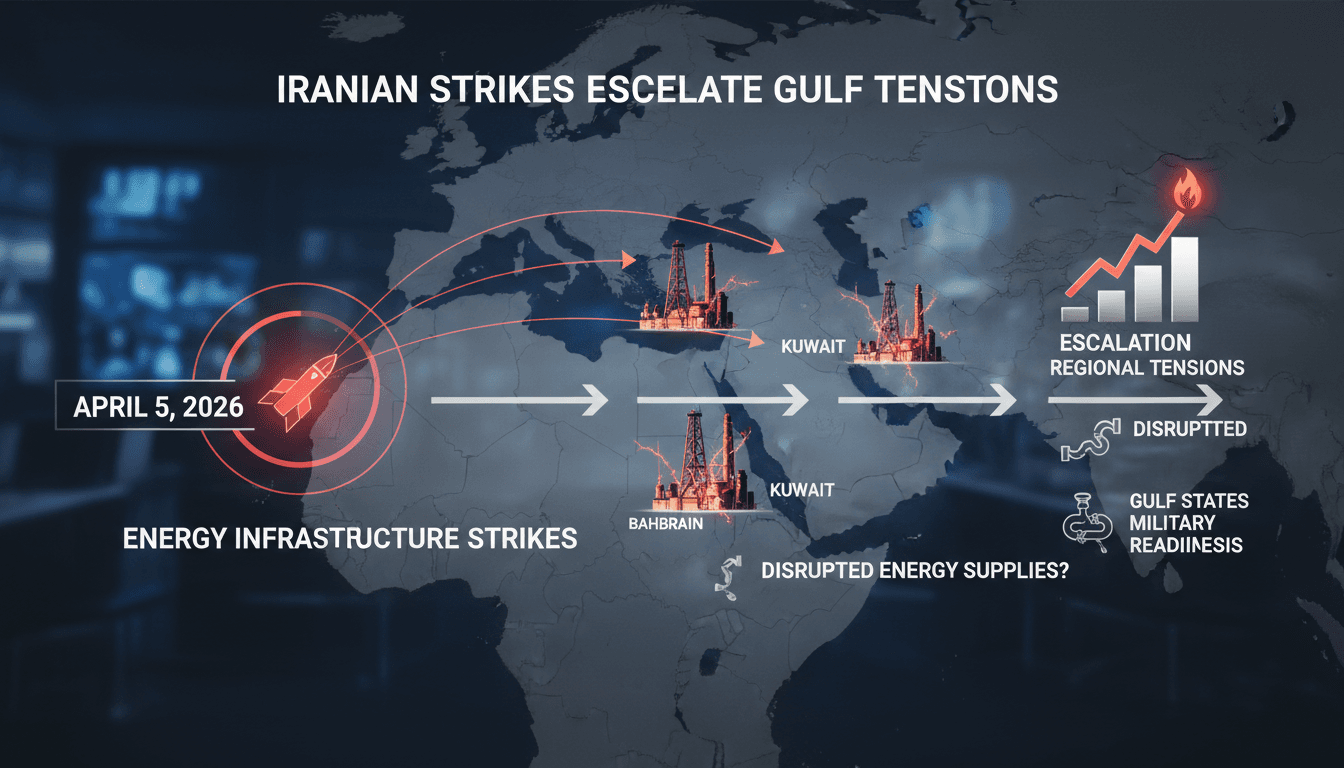 Iranian strikes on Kuwaiti and Bahraini energy infrastructure escalate regional tensions