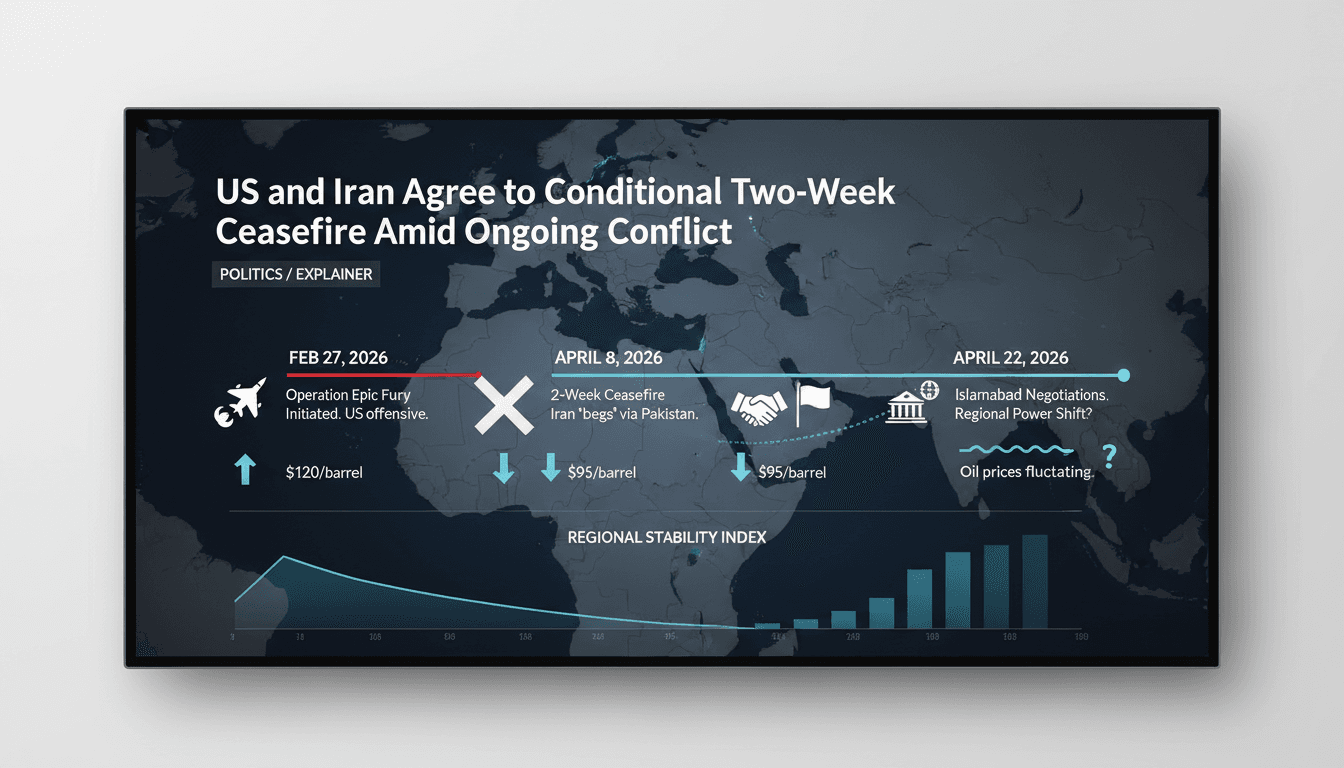US and Iran Agree to Conditional Two-Week Ceasefire Amid Ongoing Conflict
