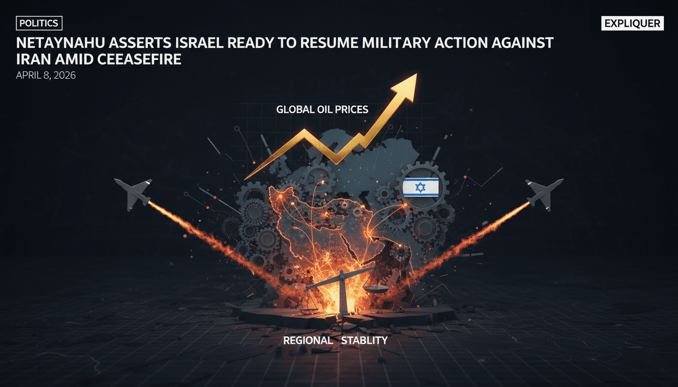 Netanyahu Asserts Israel Ready to Resume Military Action Against Iran Amid Ceasefire