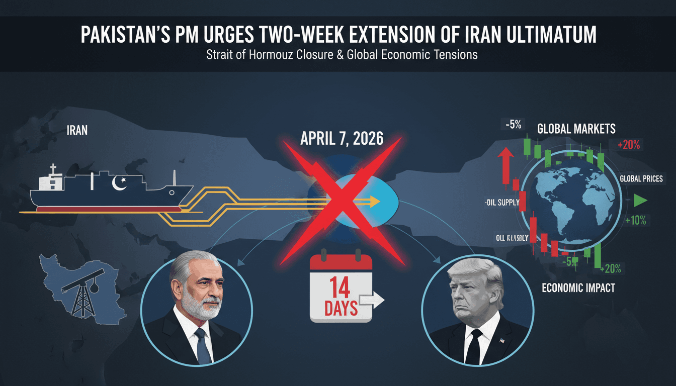 Pakistan's Prime Minister Calls for Two-Week Extension of Iran Ultimatum Amid Ongoing Conflict