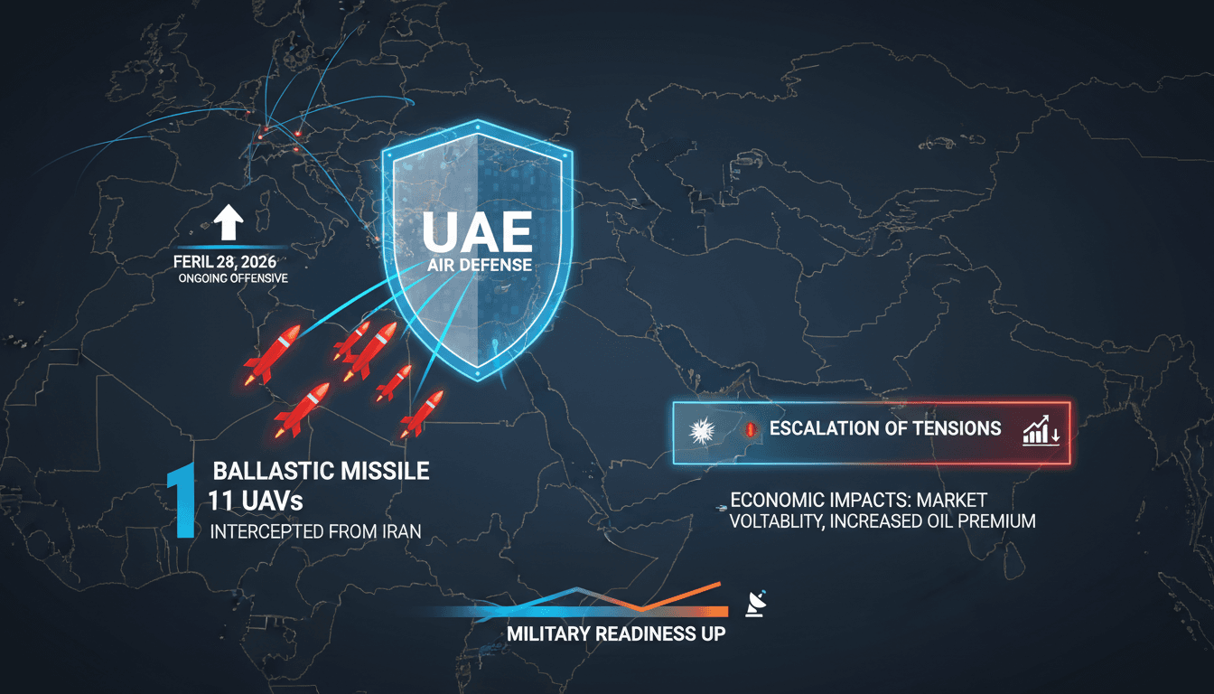 UAE Air Defenses Successfully Intercept Iranian Missile and Drones