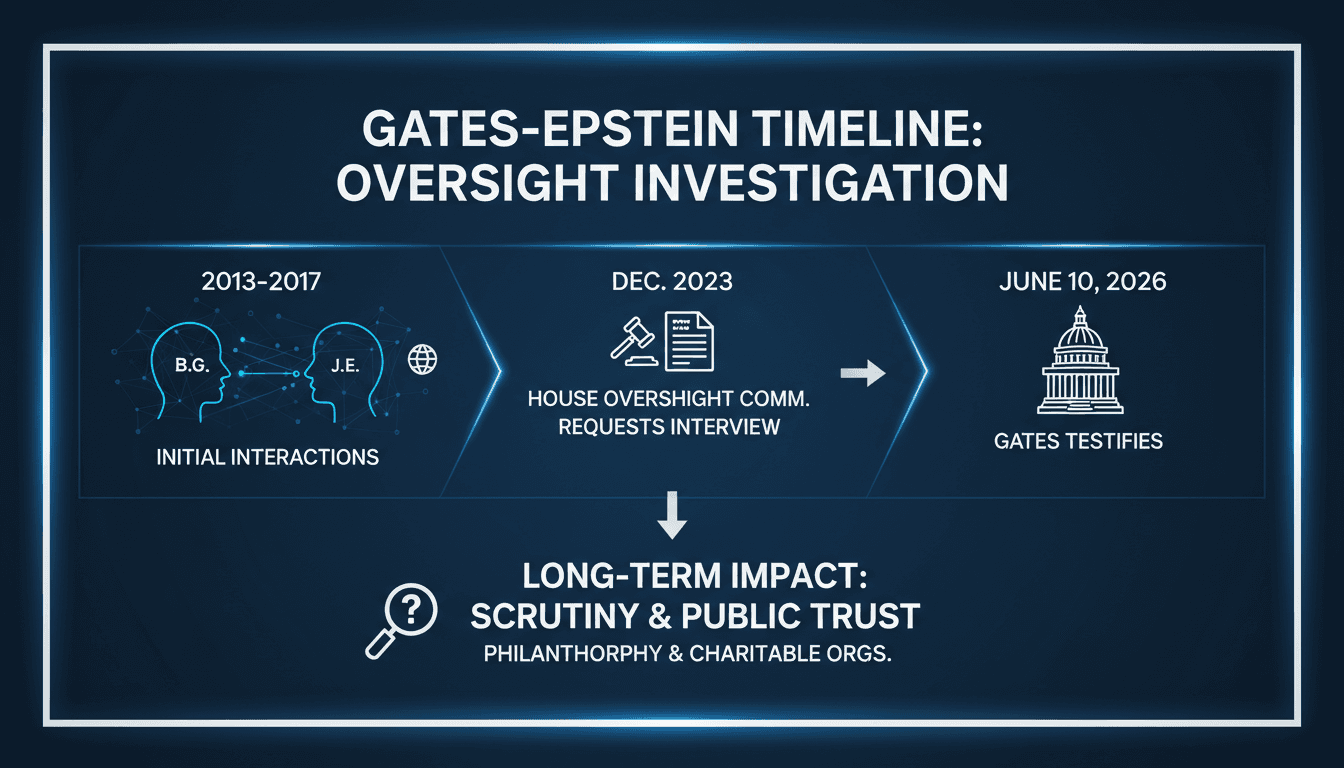 Bill Gates to Testify Before U.S. House Oversight Committee on Epstein Connections