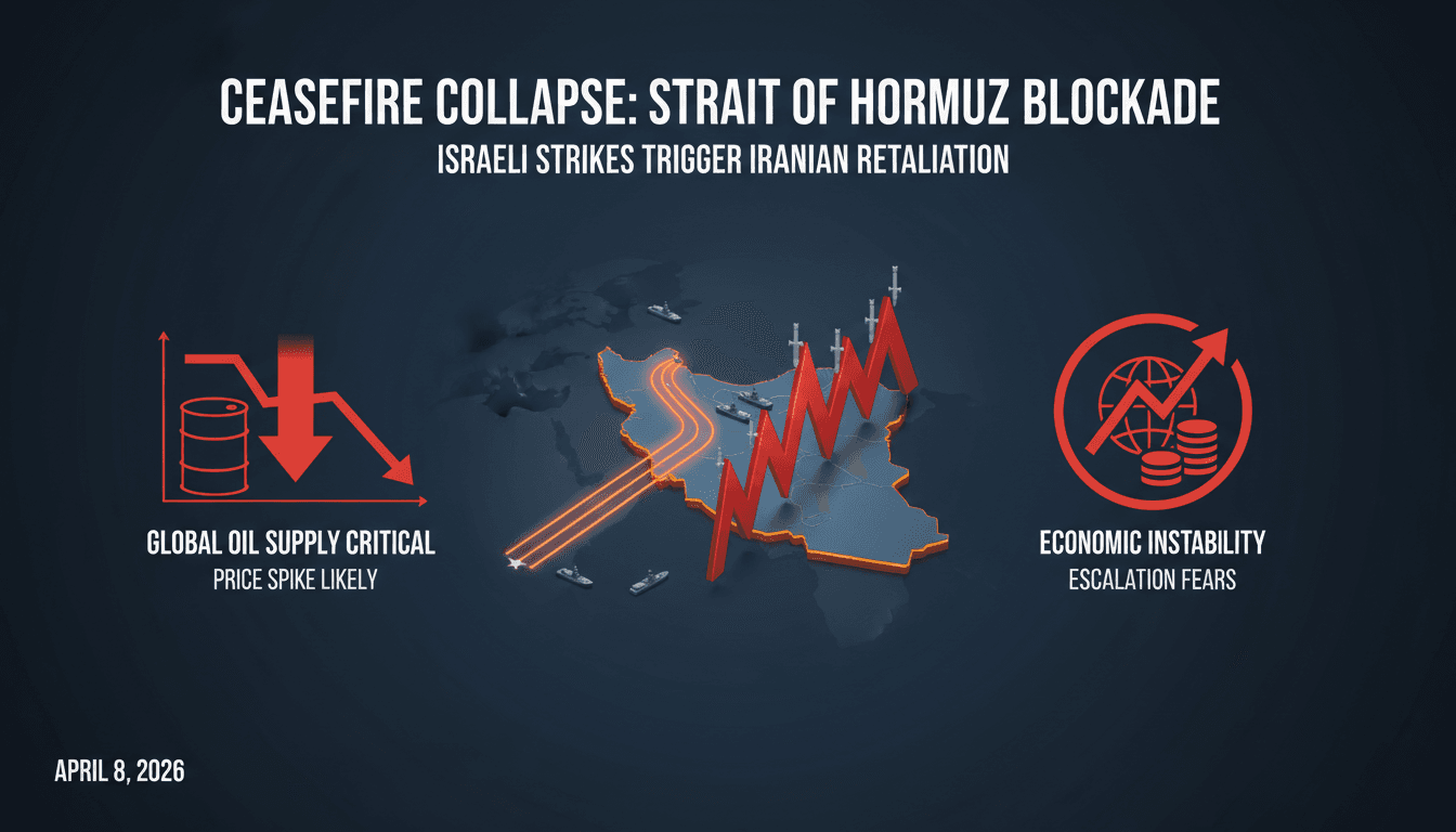 Ceasefire in US-Iran War Faces Collapse Amid Israeli Strikes and Iranian Blockade
