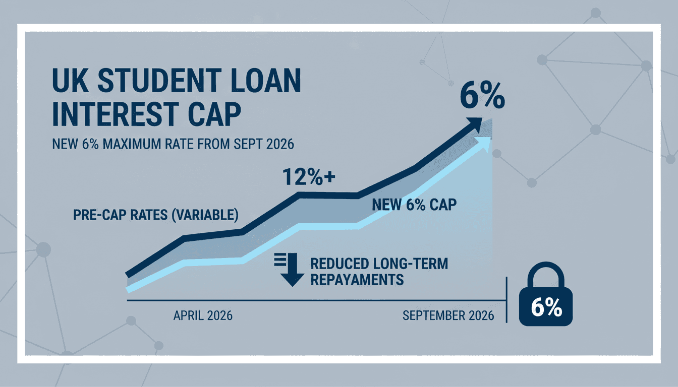 UK Government Caps Student Loan Interest Rates at 6% Effective September 2026