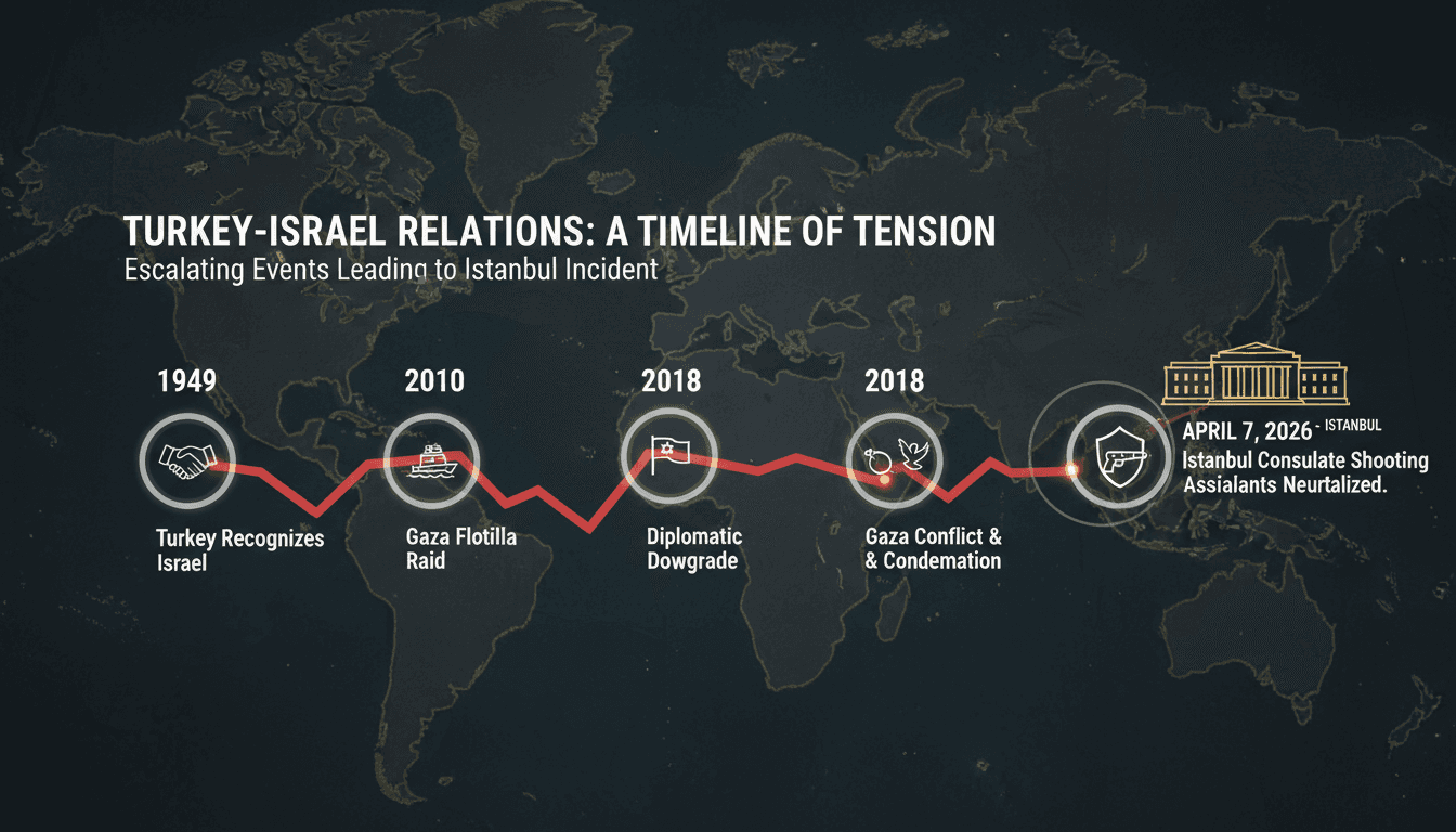 Terrorist Shooting Near Israeli Consulate in Istanbul Results in Assailants Neutralized