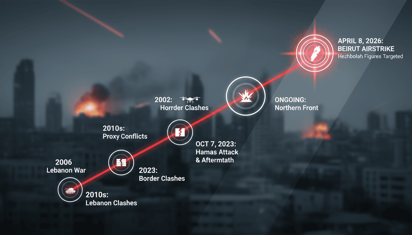 Israeli Airstrike Targets Key Hezbollah Figures in Beirut