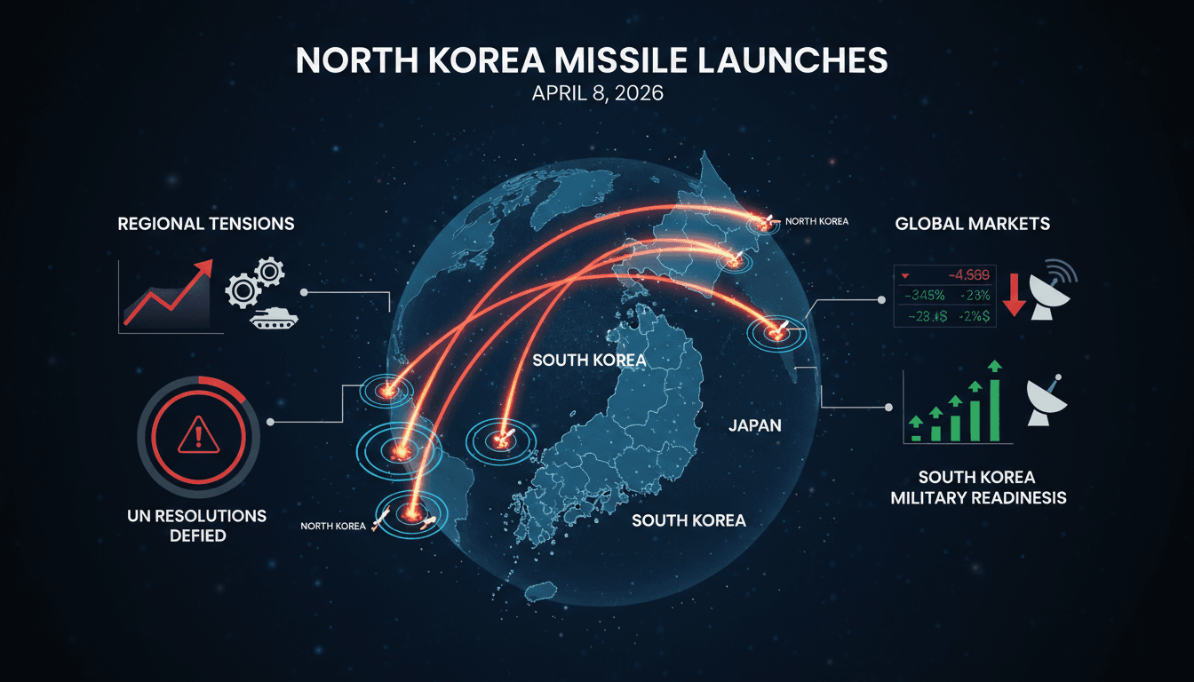 North Korea Conducts Multiple Ballistic Missile Launches Defying UN Resolutions