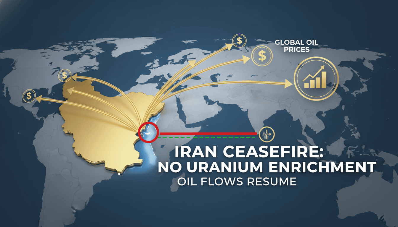 Trump Announces No Uranium Enrichment in Iran Following Ceasefire Agreement