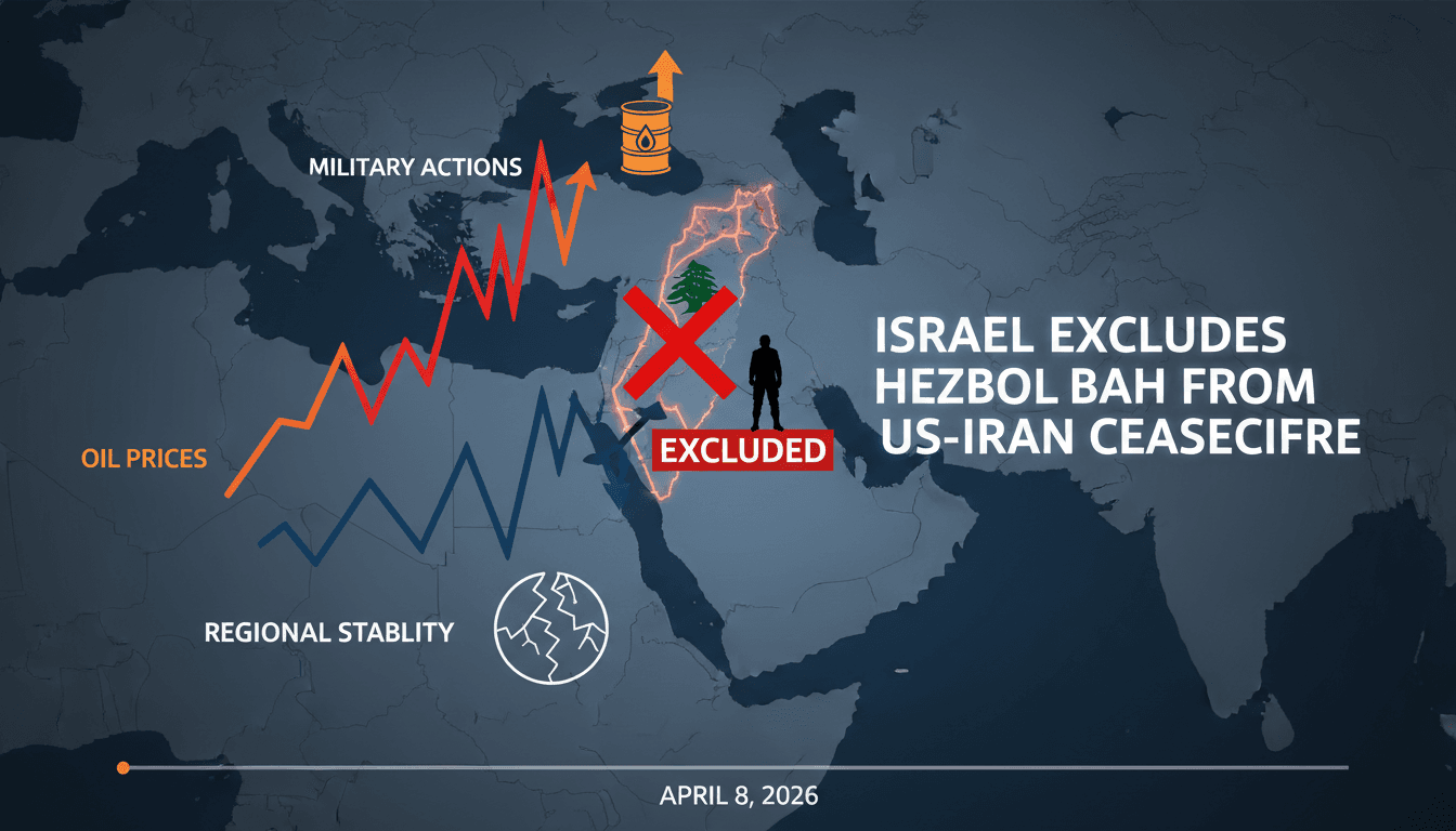 Israel Excludes Hezbollah from US-Iran Ceasefire in Lebanon