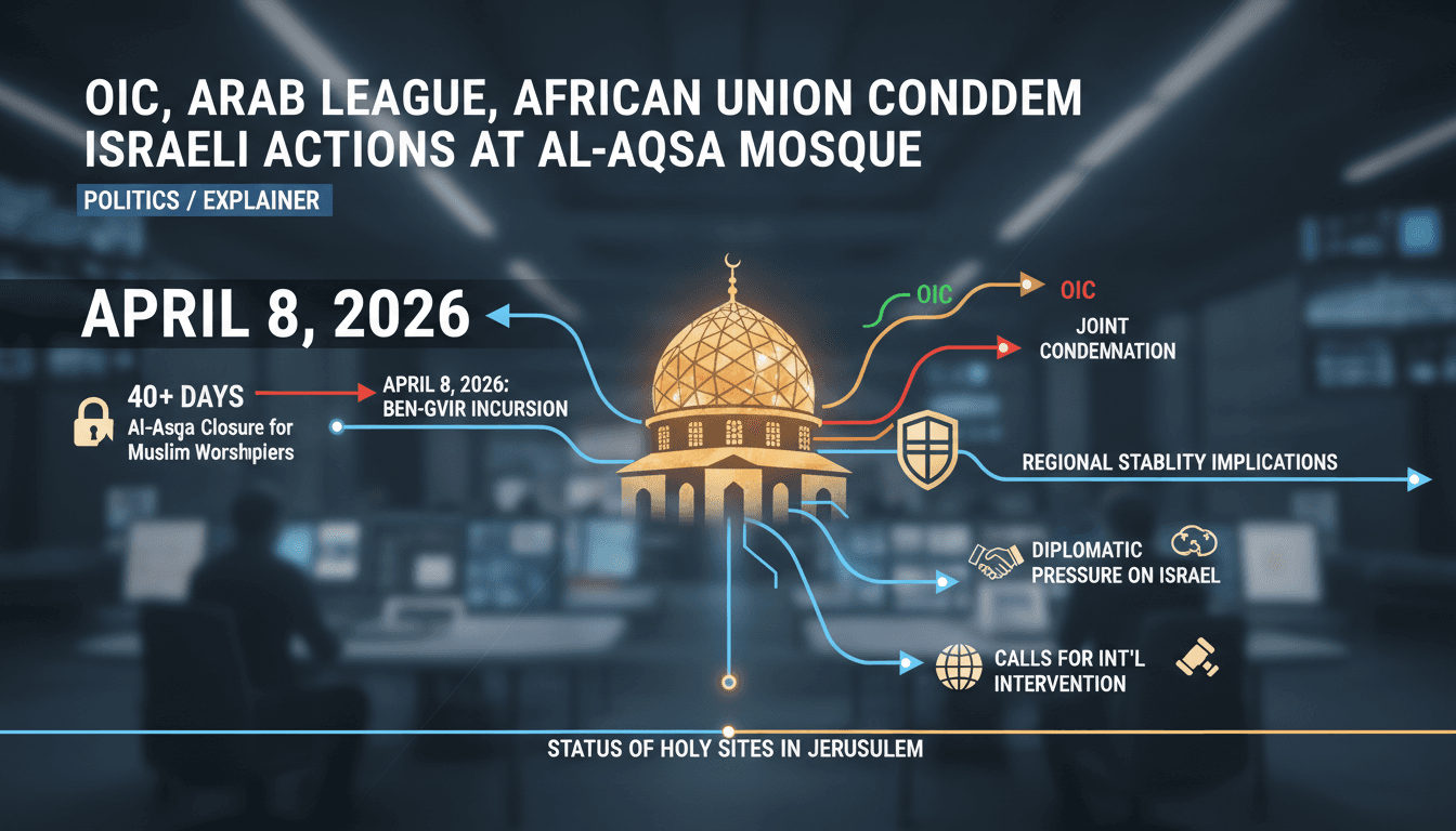 OIC, Arab League, and African Union Condemn Israeli Actions at Al-Aqsa Mosque