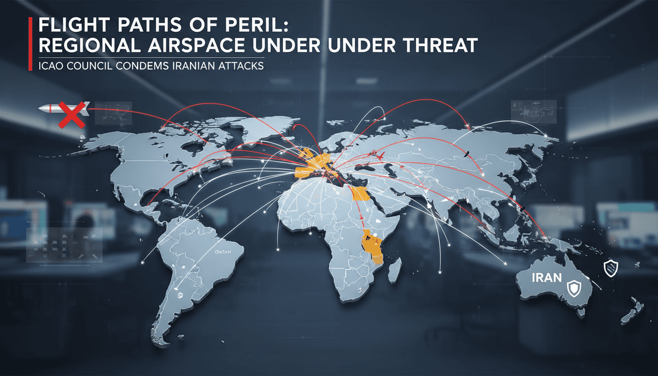 ICAO Council Condemns Iran's Missile and Drone Attacks on Regional Airspace