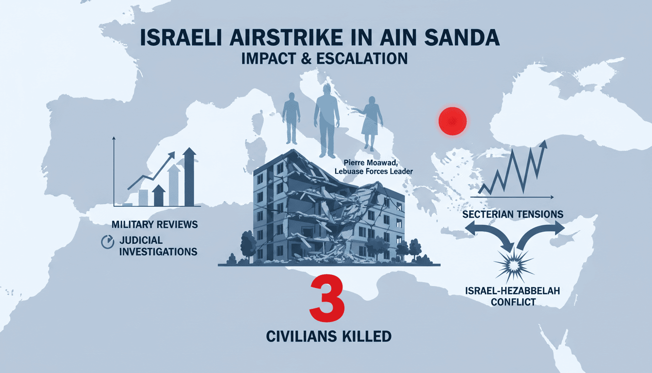 Israeli airstrike in Ain Saada kills three civilians including Lebanese Forces leader
