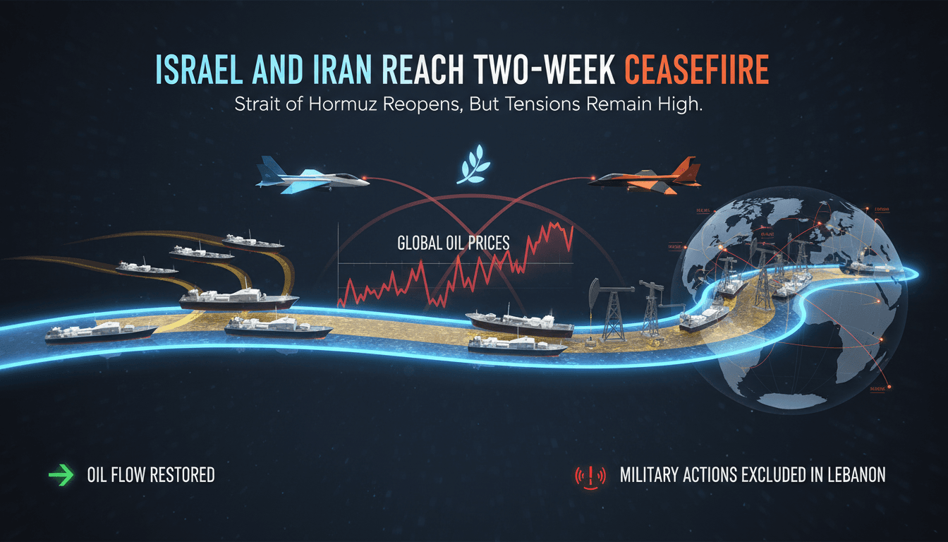 Israel and Iran Reach Two-Week Ceasefire Amid Ongoing Tensions