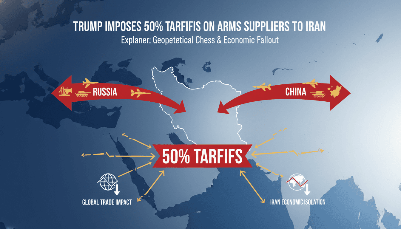Trump Imposes 50% Tariffs on Nations Supplying Weapons to Iran